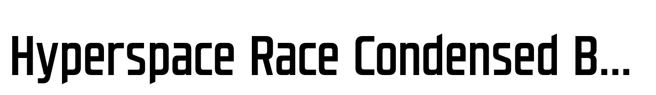 Hyperspace Race Condensed Bold